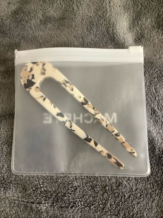 NIB Machete French Hair Pin In Terrazzo main image 4